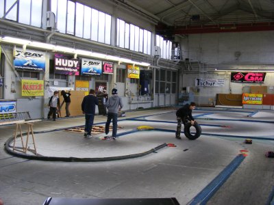 Bild: Aufbau der Offroad Strecke